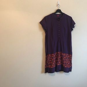 W Women’s Purple Elephant Tunic Dress Size 16